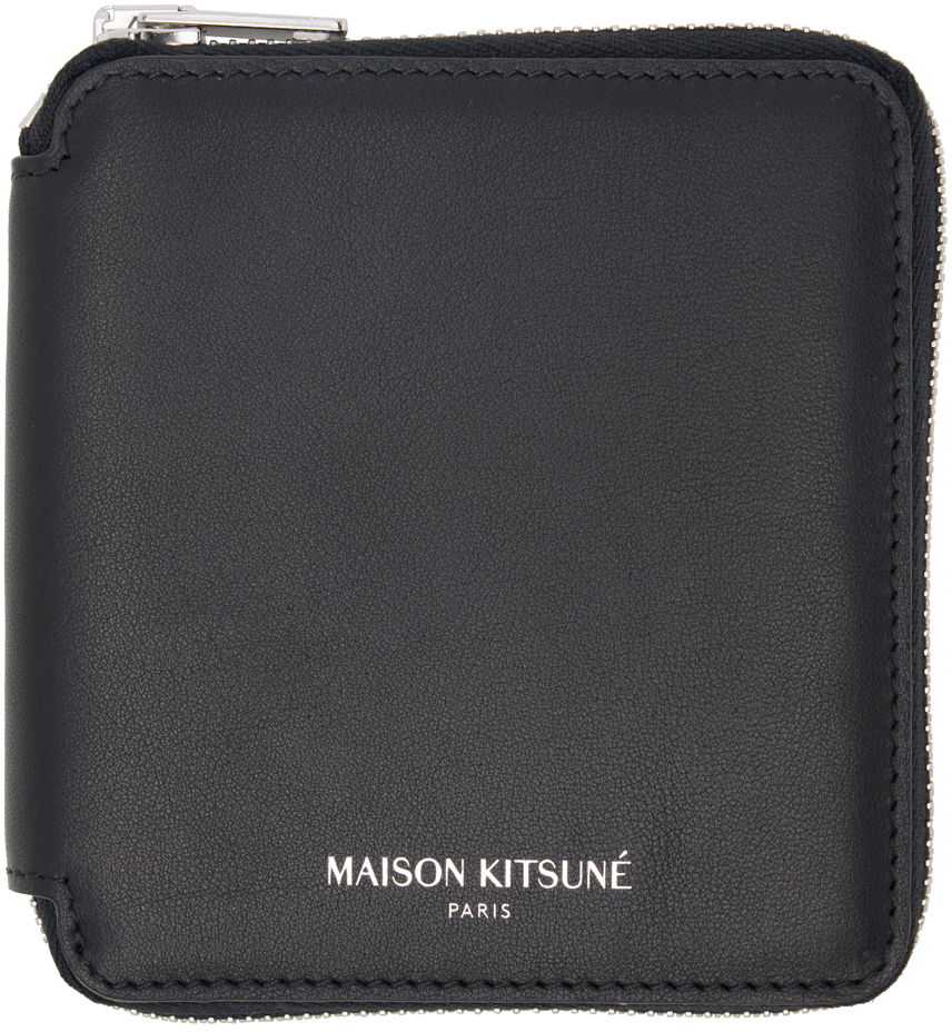 Lompakko MAISON KITSUNÉ Square Zipped Wallet Harmaa | LM05346LC0038, 0