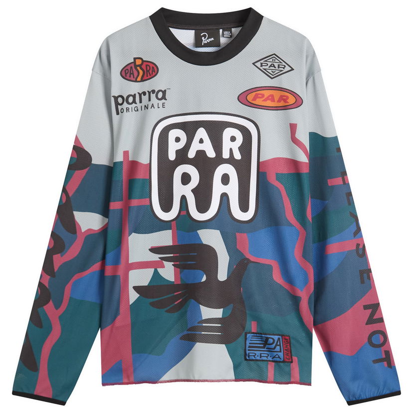 T-paita By Parra Parra Dirt Jumper Long Sleeve T-Shirt Monivärinen | 54135-GRY