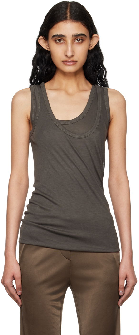 Tankkitoppi Helmut Lang Convertible Tank Top Harmaa | O04HW508