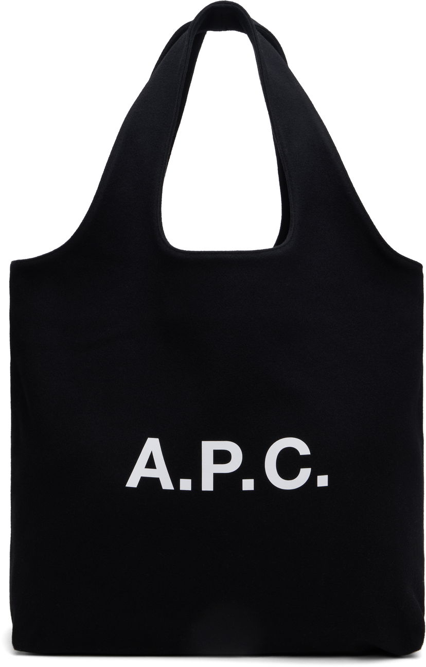 Kangaskassi A.P.C. Ninon Canvas Tote Bag Musta | WOARV-M61565