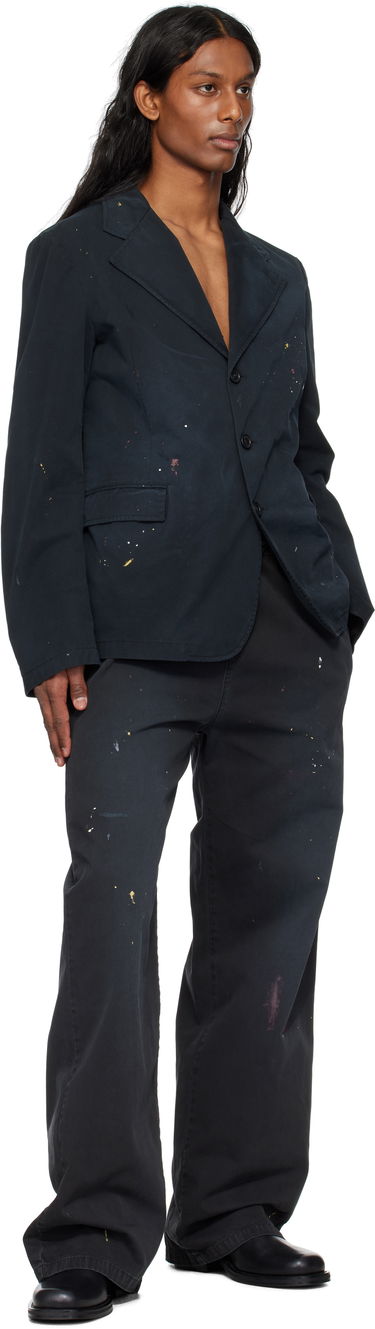 Verryttelyhousut Maison Margiela MM6 Maison Margiela Cotton Paint Splatter Trousers Musta | SH2KA0030 M35435, 3