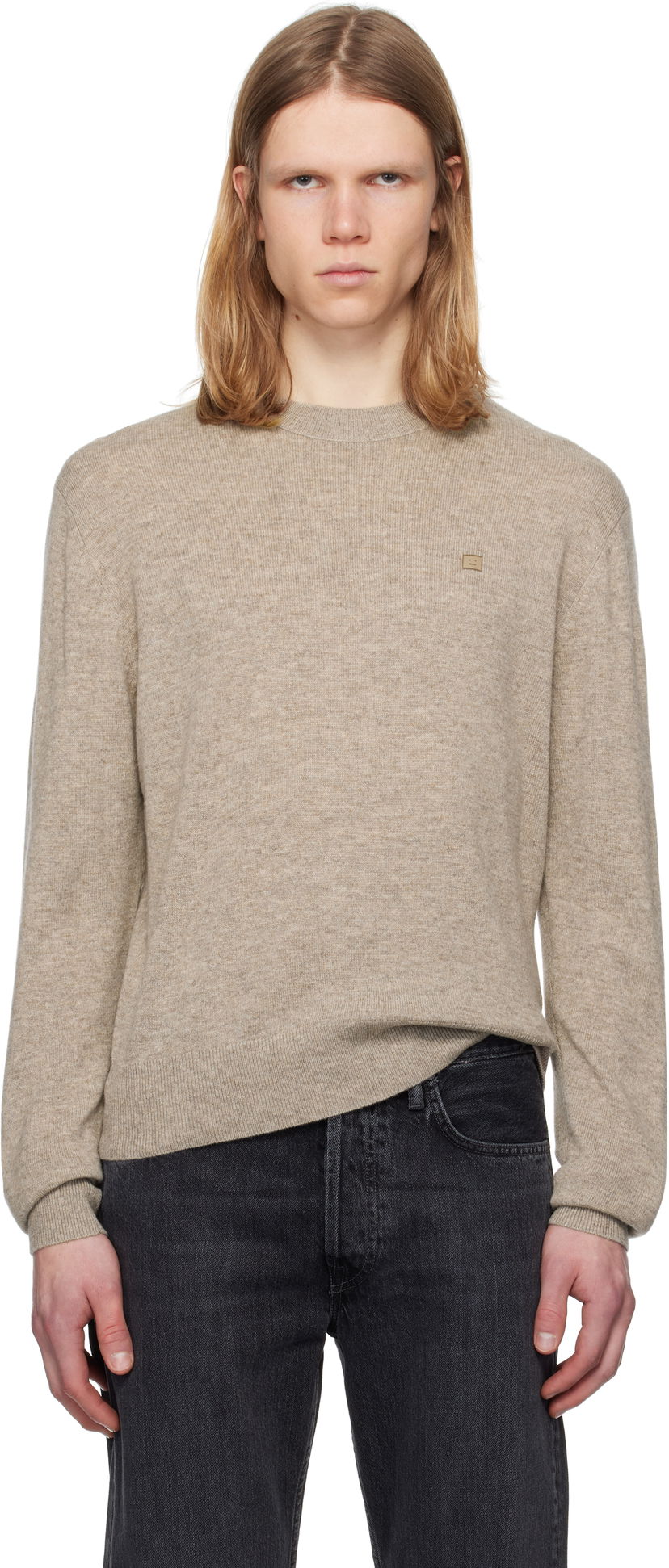 Villapaita Acne Studios Acne Studios Yak Wool Sweater Beige | C60101-