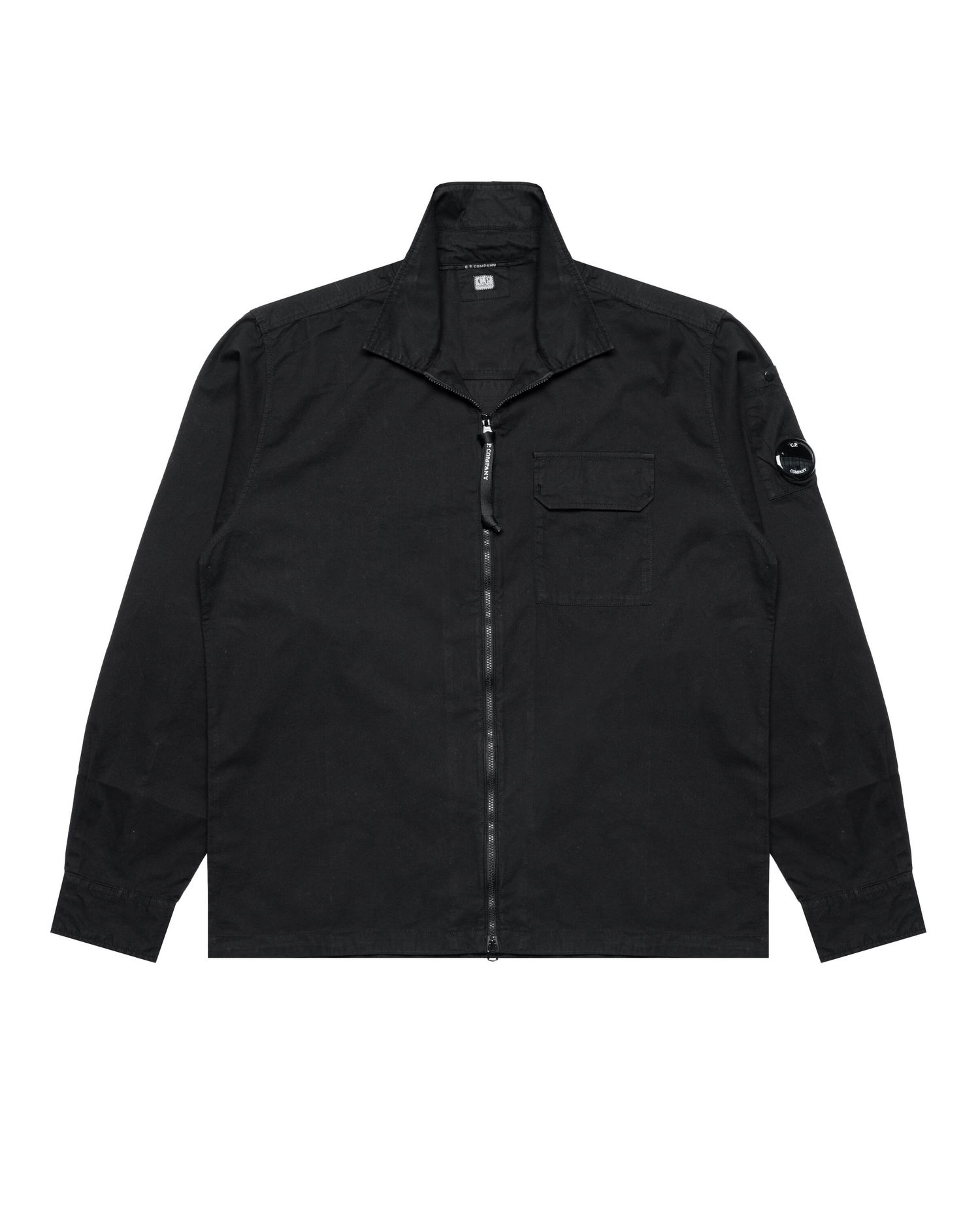 Paita C.P. Company C.P. Company Gabardine Full Zip Overshirt Musta | 18CMOS124A110143G-999, 0