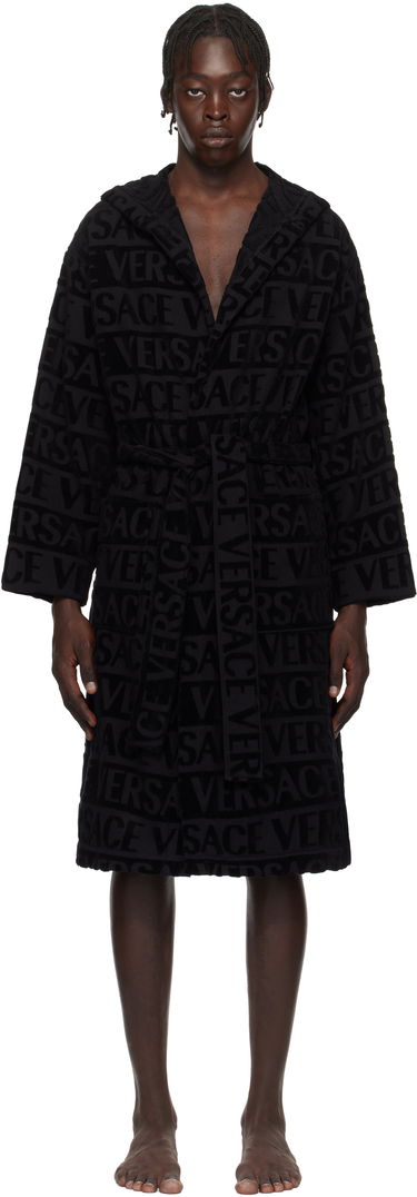 Pyjama Versace Versace 'Versace' Allover Bathrobe Musta | 1010660_1A07545, 0