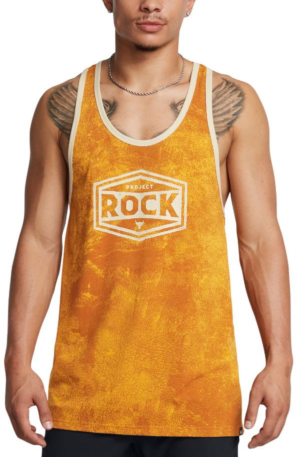 Tankkitoppi Under Armour Project Rock Racer Tank Top Oranssi | 1386915-711