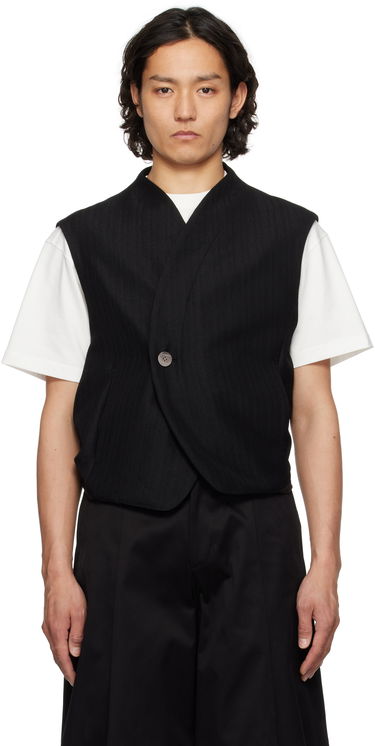 Liivi ADER ERROR ADER error Pinstripe Wrap Vest Musta | BO01SSVE0101BK, 0