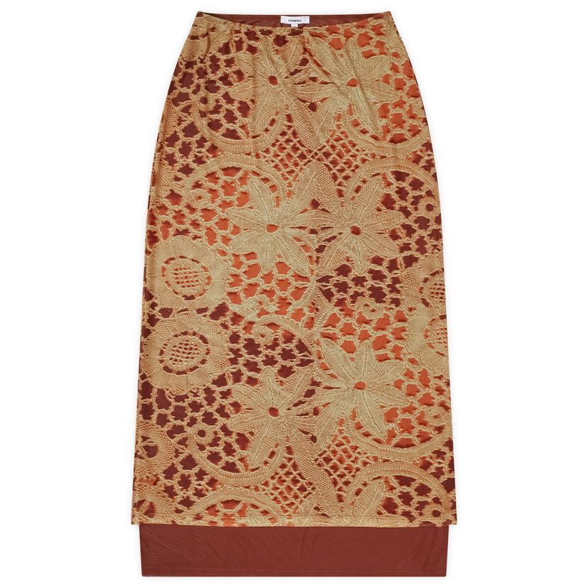 Hame Miaou Miaou Topanga Lace Maxi Skirt Ruskea | 4062PM2LAO