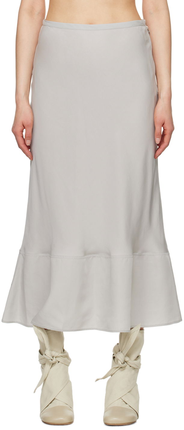 Hame LEMAIRE Lemaire Bias-Cut Maxi Skirt Harmaa | SK1023 LF1126