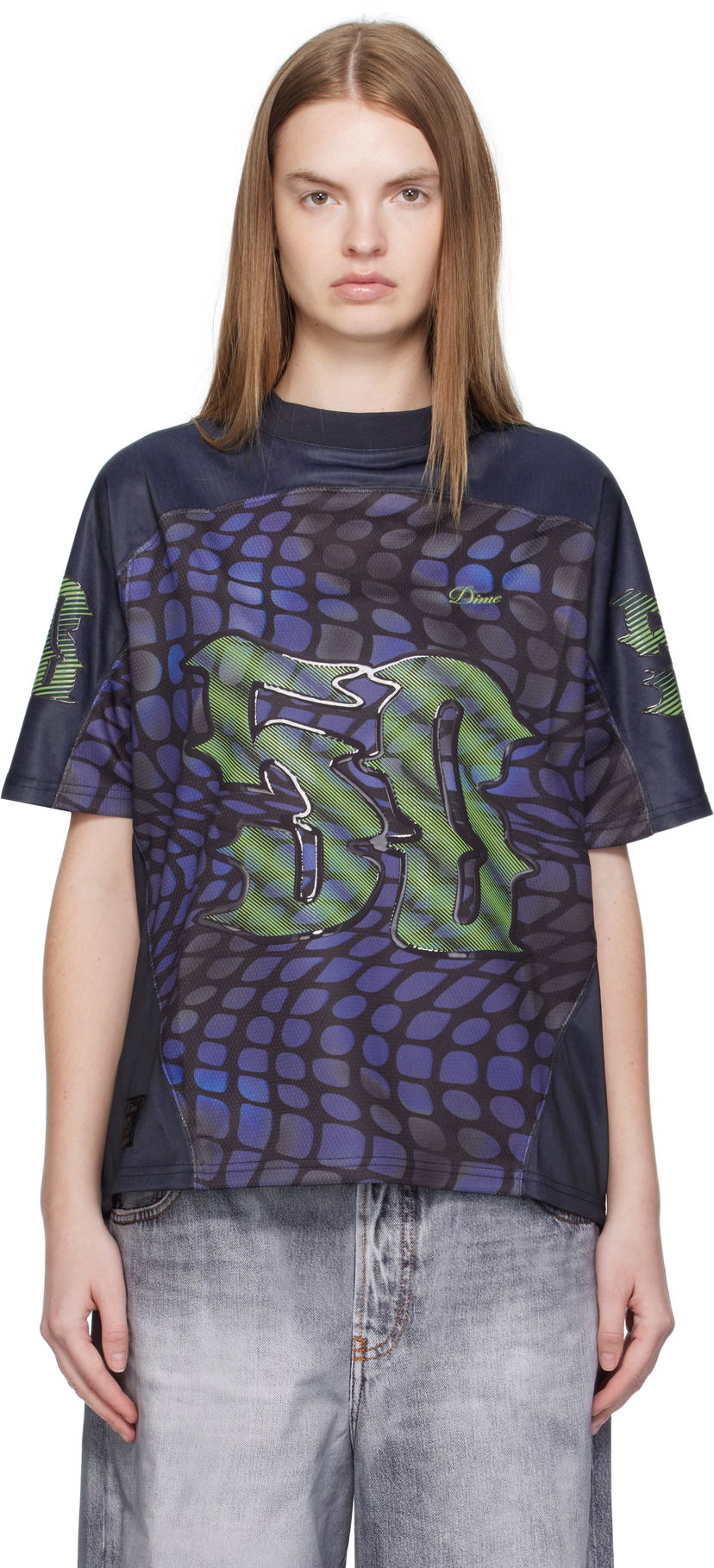 Jersey Dime Dime N50 Jersey T-Shirt Tummansininen | DIMEFA256NVY