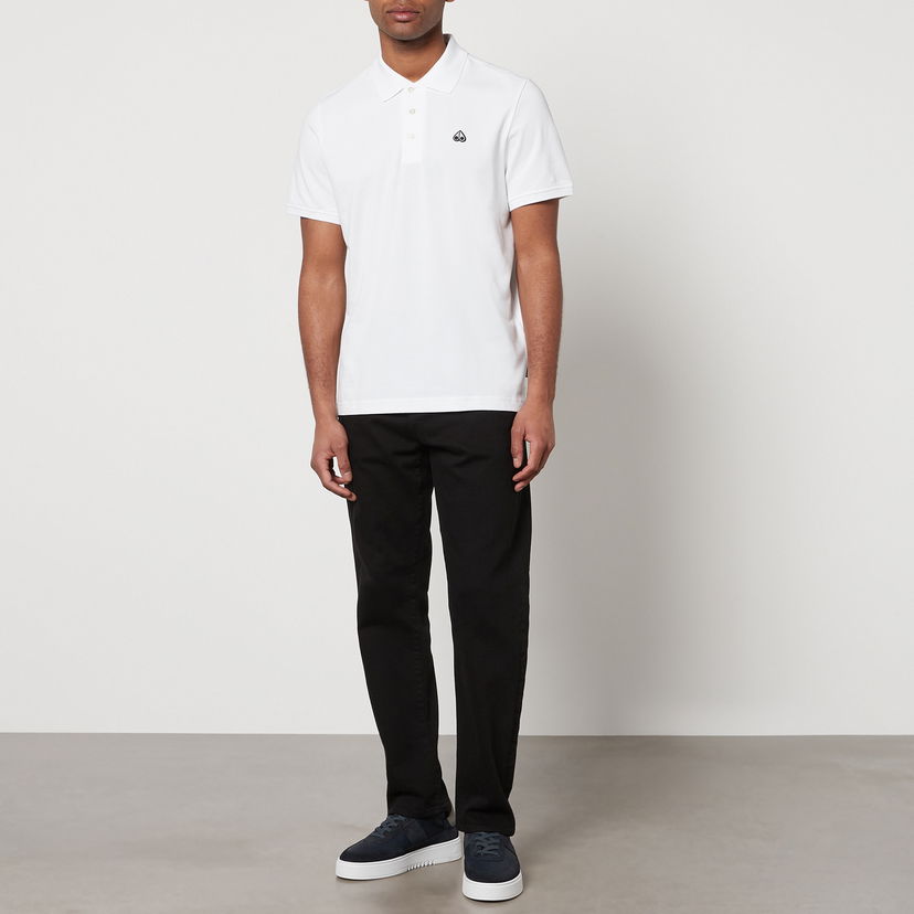Poolopaita Moose Knuckles Moose Knuckles Cotton-Piqué Polo Shirt Valkoinen | M12MT712-160