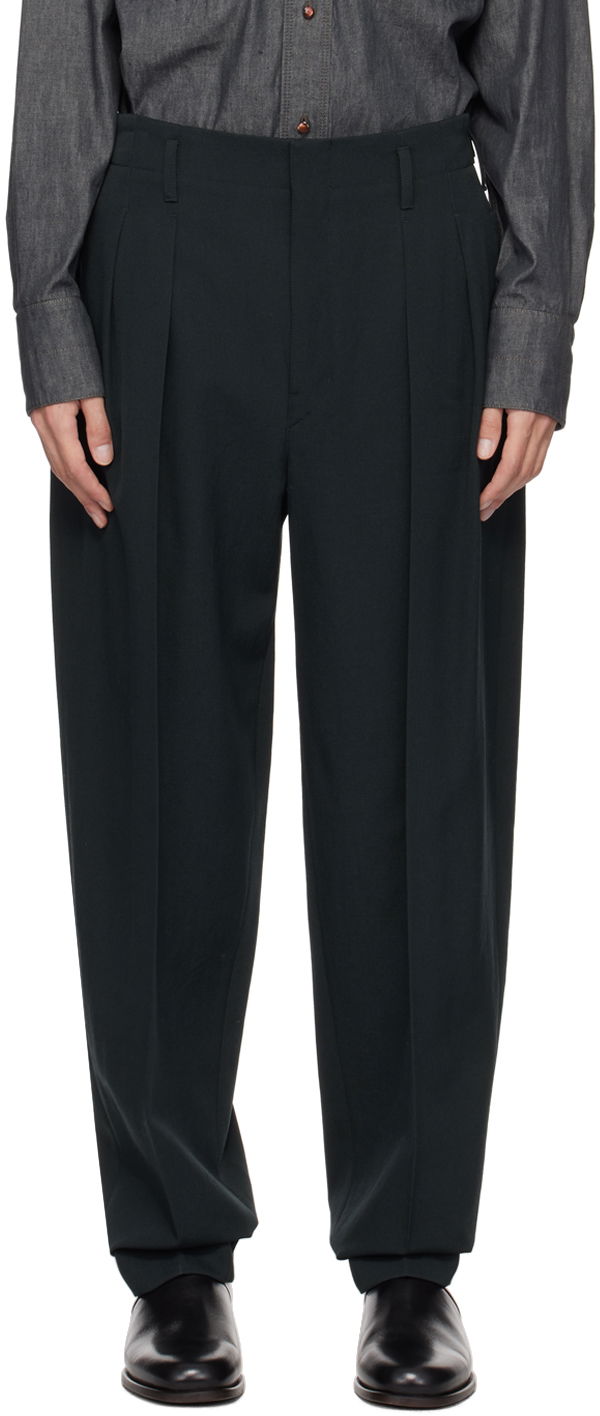 Housut LEMAIRE Lemaire Tapered Trousers Vihreä | PA1042 LF1123