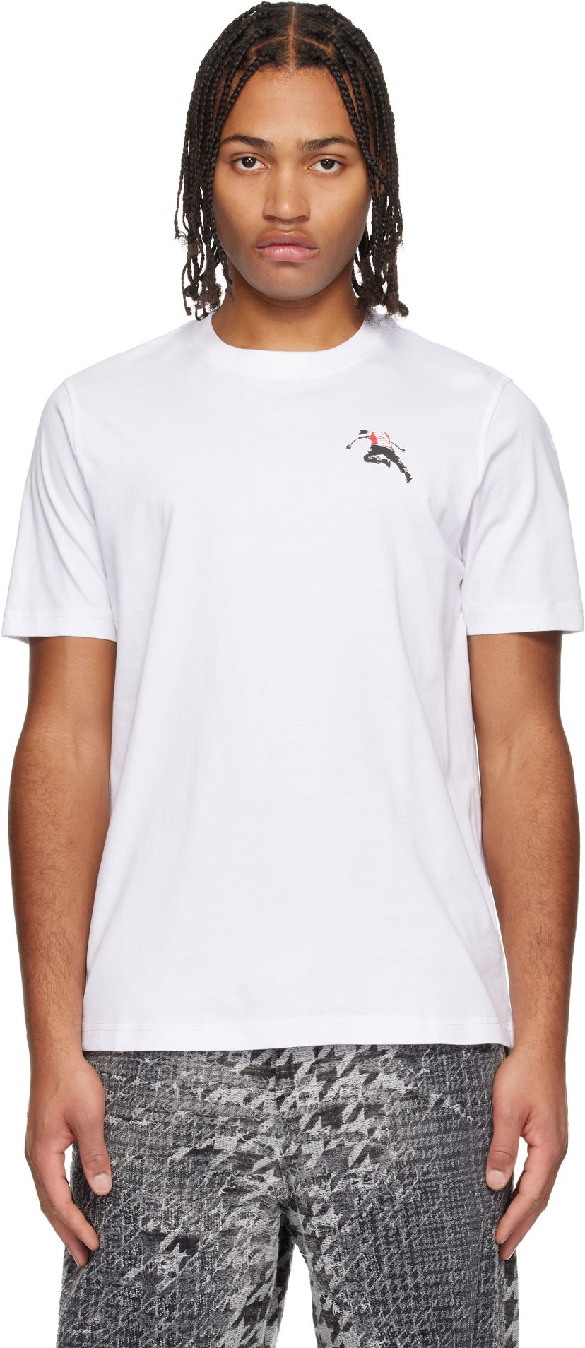 T-paita Diesel Graphic T-Shirt Valkoinen | A18668-0QIAM-100