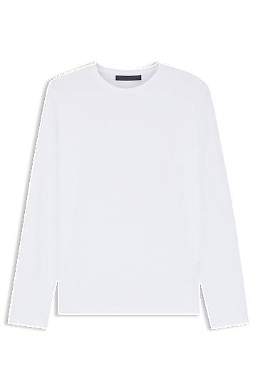 T-paita BOSS BECKHAM x BOSS Mercerised Cotton T-Shirt Valkoinen | 50552319