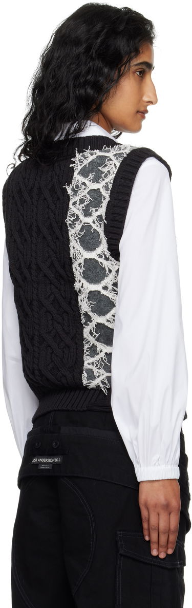 Liivi Andersson Bell Andersson Bell Boucle Cable Patchwork Knit Vest Monivärinen | atb1355w, 2