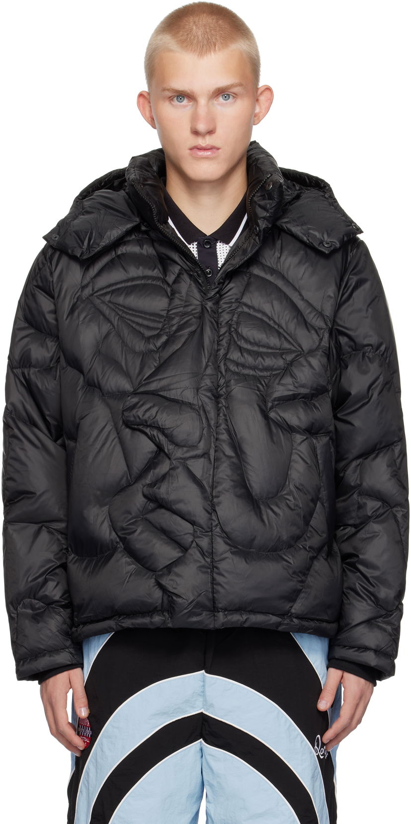 Puffer takki KidSuper Down Jacket Musta | AW24-OW-15
