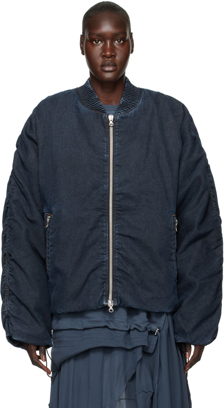 Bomber-takki Diesel Denim Bomber Jacket Sininen | A09559 09F39