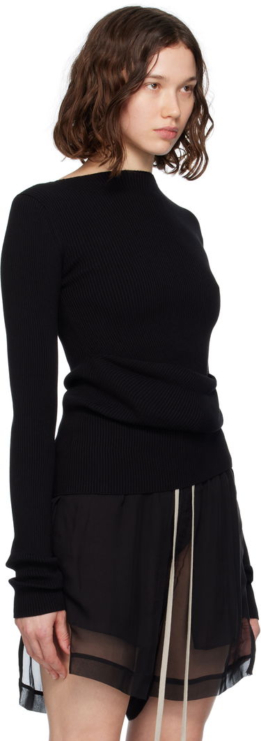 Villapaita Rick Owens Rick Owens Ribbed Knit Babel Sweater Ruskea | RP02E4639 RIBVI, 4