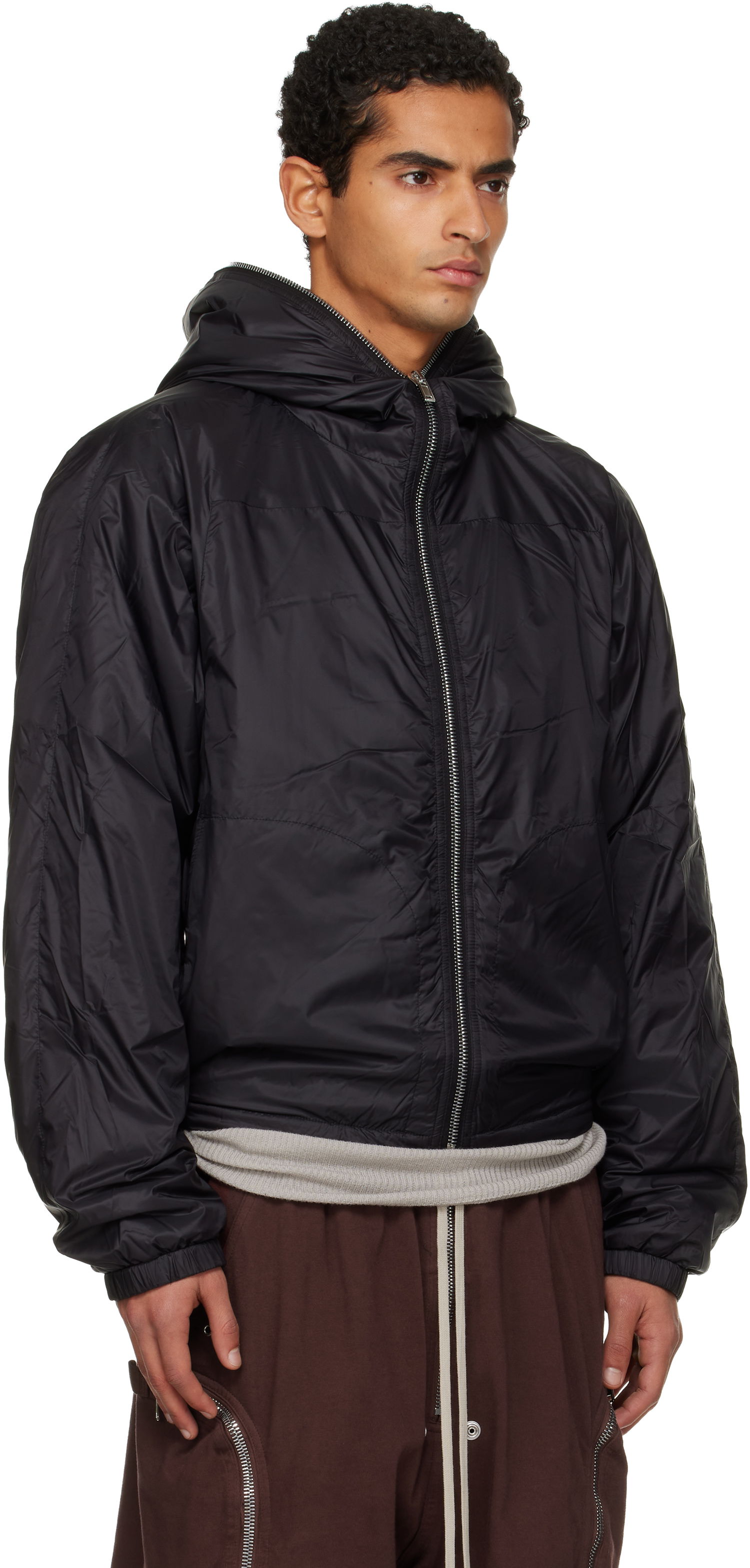 Tuulitakki Rick Owens Rick Owens DRKSHDW Sealed Windbreaker Jacket Musta | DU02E7770 NP, 1