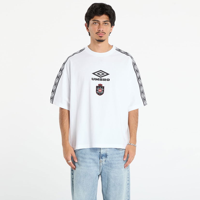 T-paita Umbro Og Tape T-Shirt Valkoinen | UBMW0341JY101 WTH0001