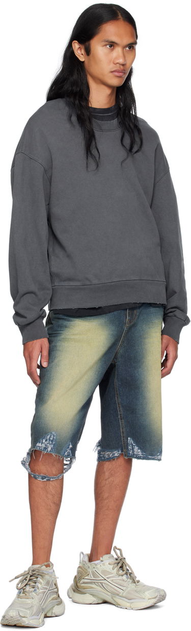 Villapaita We11done We11done Wide Neck Sweatshirt Harmaa | WD-TH2-24-801-U-CH, 3