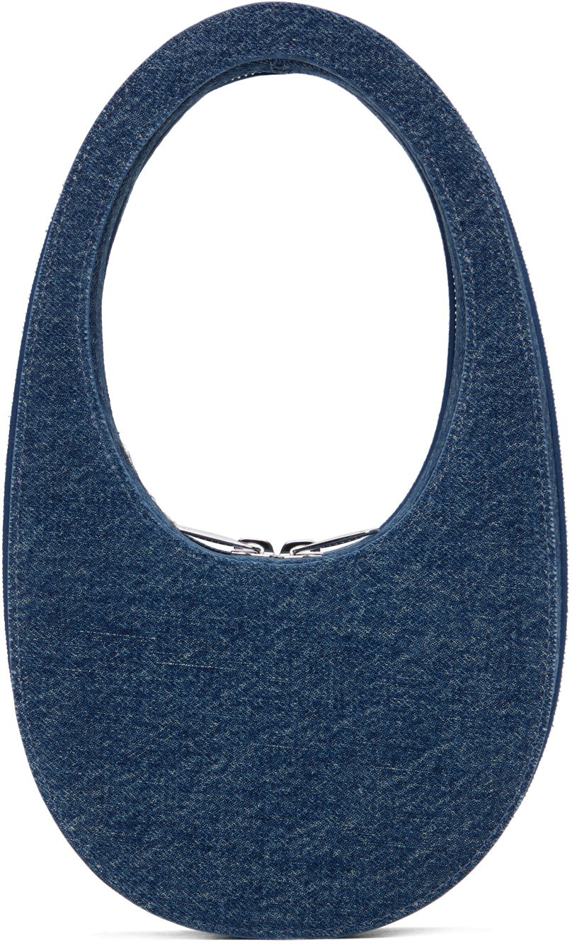 Käsilaukku Coperni Coperni Mini Swipe Denim Shoulder Bag Sininen | COPBA01BIS252