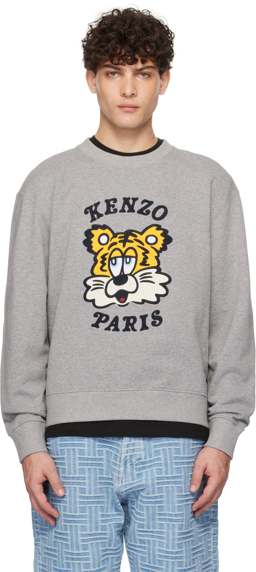 Huppari KENZO Paris VERDY Edition Embroidered Sweatshirt Harmaa | FF58SW2394MF