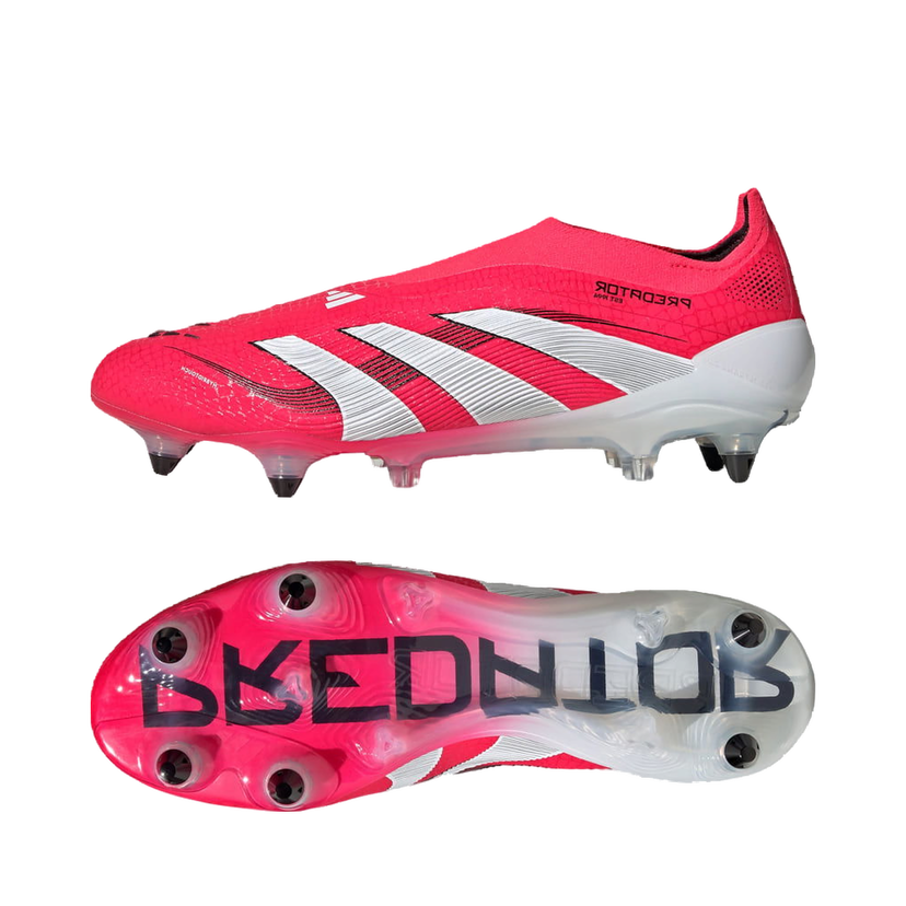Tennarit ja kengät adidas Performance Predator Elite Laceless Soft Ground Vaaleanpunainen | ID3844