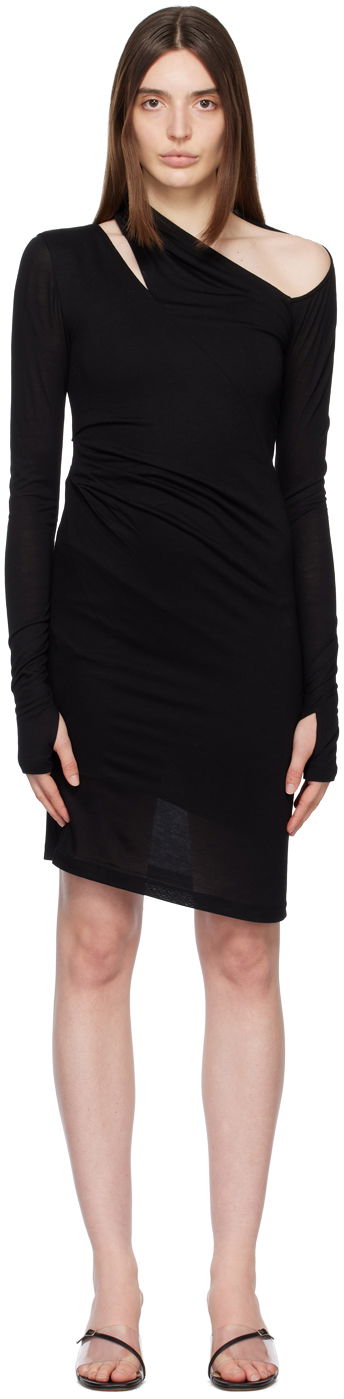 Mekko Helmut Lang Scala Midi Dress Musta | M10HW602