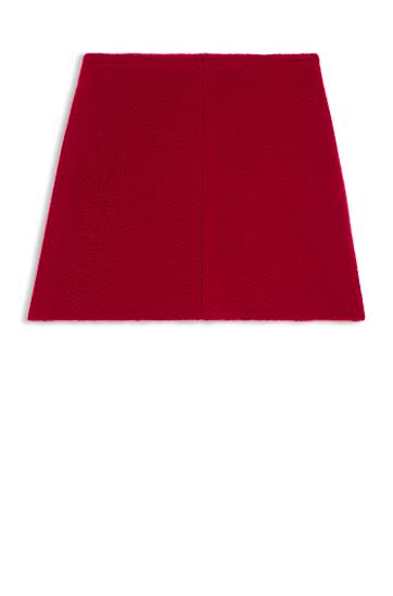 Hame BOSS A-line mini skirt with textured effect Punainen | 50547637, 0