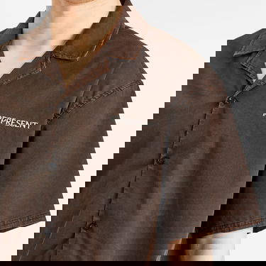 Paita Represent Clo Represent Script Camp Collar Shirt Ruskea | MLM21464-01, 5