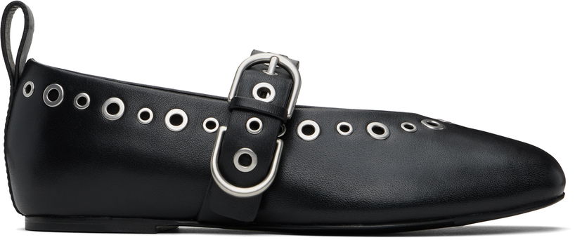 Tennarit ja kengät rag & bone Spire Mary Jane Ballerina Flats Musta | WFF24HF1008LE08