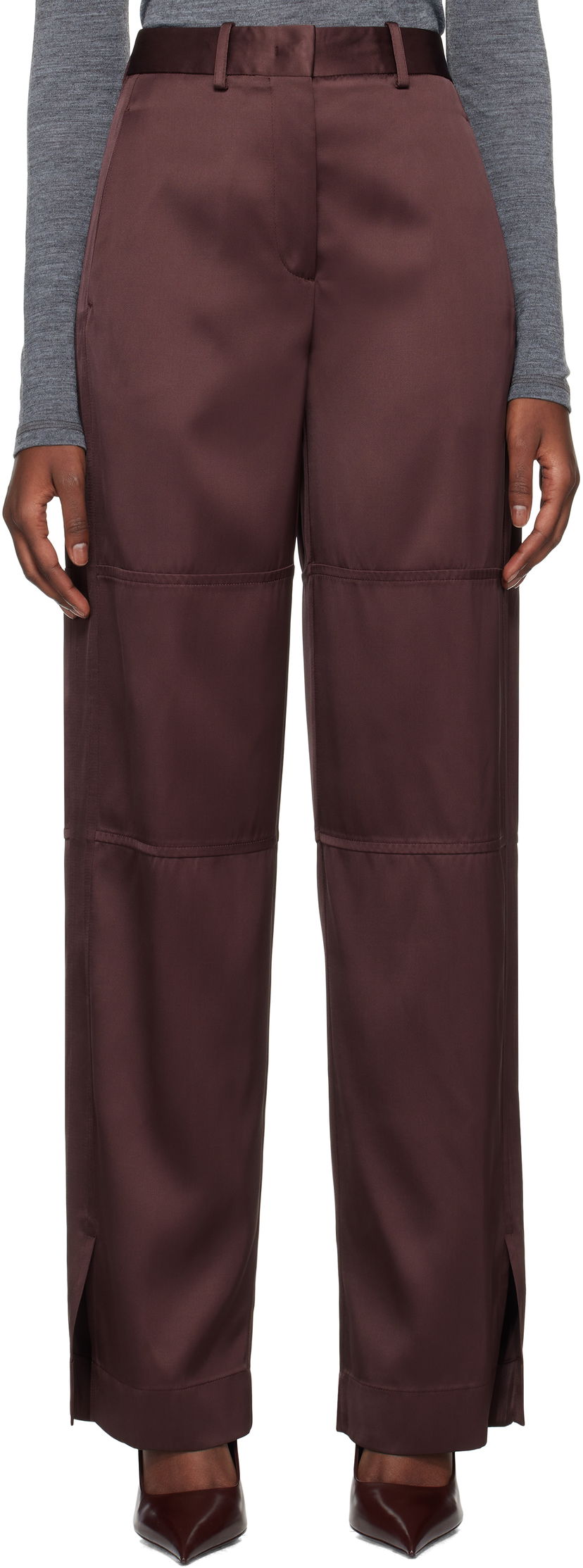 Housut Jil Sander 88 AW 25 Trousers Violetti | J03KA0270_J65112