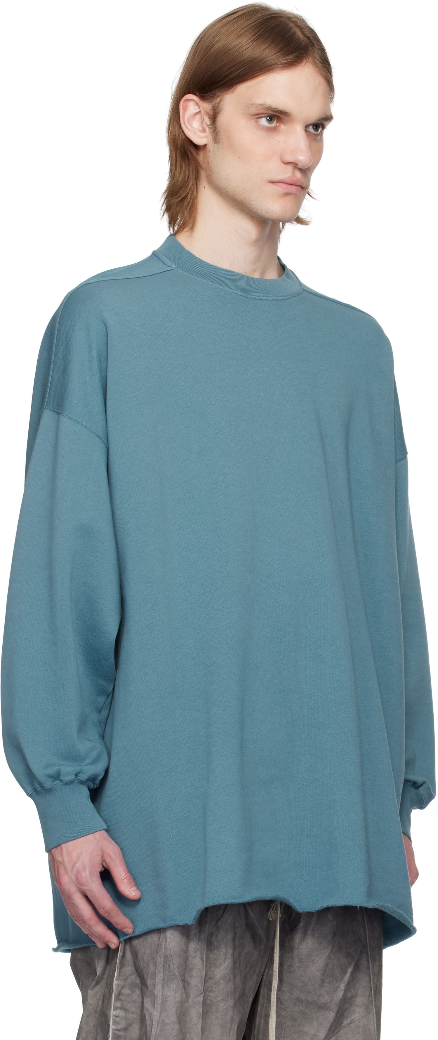 Villapaita Rick Owens Rick Owens DRKSHDW Hollywood Tommy Long Sleeve Sweatshirt Sininen | DU01E3292 FP, 1