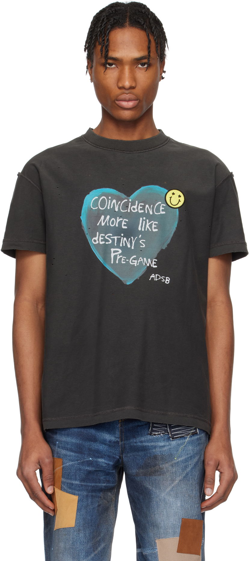 T-paita Andersson Bell Andersson Bell Heart Message T-Shirt Musta | atb1251u