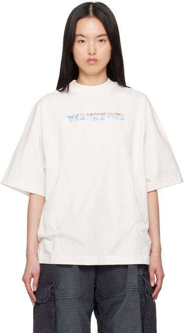 T-paita Alexander Wang Alexander Wang Logo-Print T-Shirt Valkoinen | UCC2251835, 0