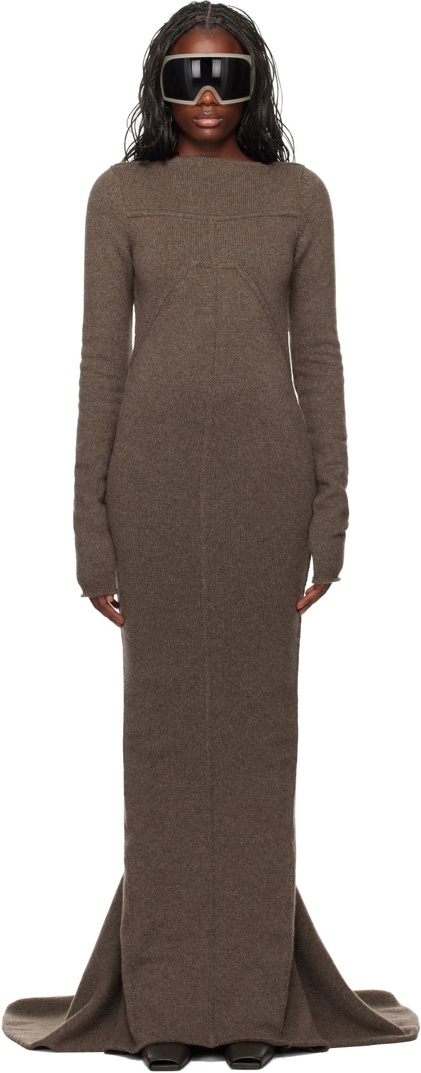 Mekko Rick Owens Maxi Dress Harmaa | RO02D3688 KLWS