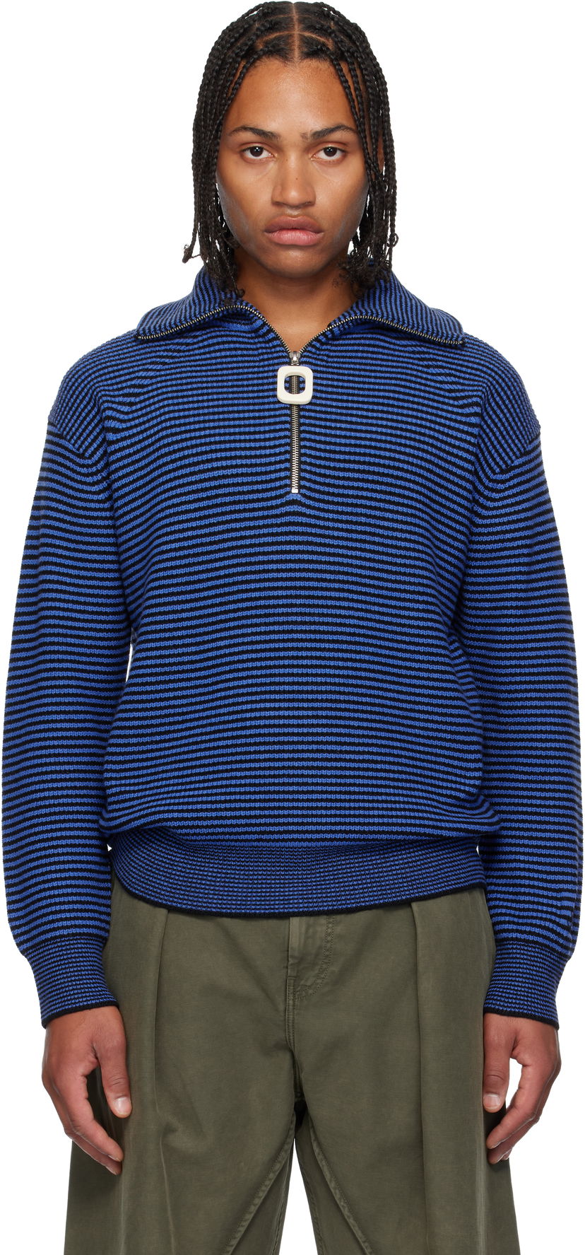 Villapaita JW Anderson JW Anderson Half Zip Sweater Monivärinen | KW1285-YN0408