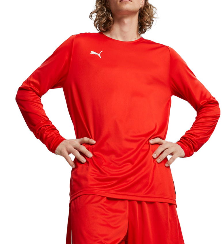 T-paita Puma Shooting Shirt Long Sleeve Punainen | 676637-03