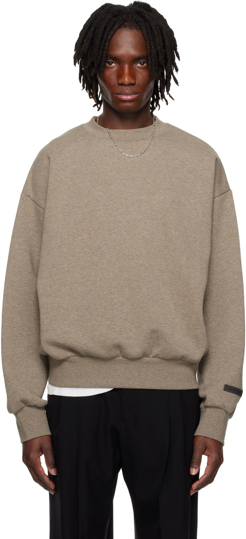 Villapaita Fear of God Fear of God ESSENTIALS Classic Crewneck Sweatshirt Harmaa | 192AS252041F