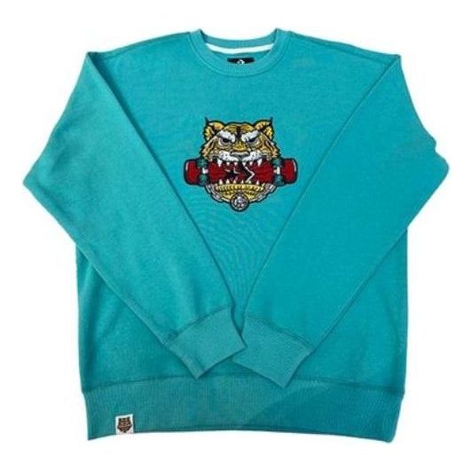 Huppari Converse Tiger Pattern Sweatshirt Sininen | 10024319-A03