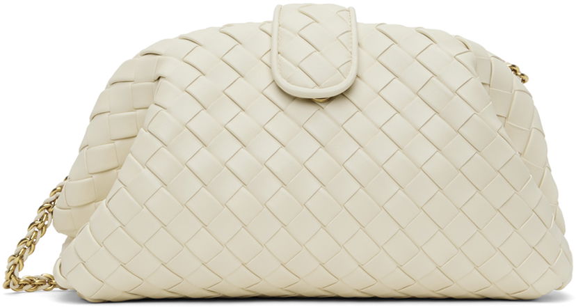 Käsilaukku Bottega Veneta Lauren 1980 Teen Clutch Valkoinen | 785807 V40Z1