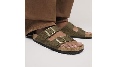 Tennarit ja kengät Birkenstock Arizona Synthetik Regular Fit Leopard Print Sandal Ruskea | 1030594, 6