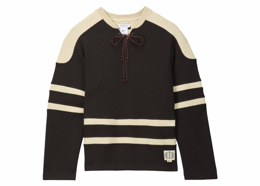 Villapaita Nike BODE x Lacing Knit Brown/Cream Ruskea | FJ0217-235