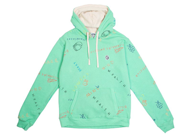 Huppari BILLIONAIRE BOYS CLUB Billionaire Boys Club Scribble Hoodie Vihreä | 8012300SPR