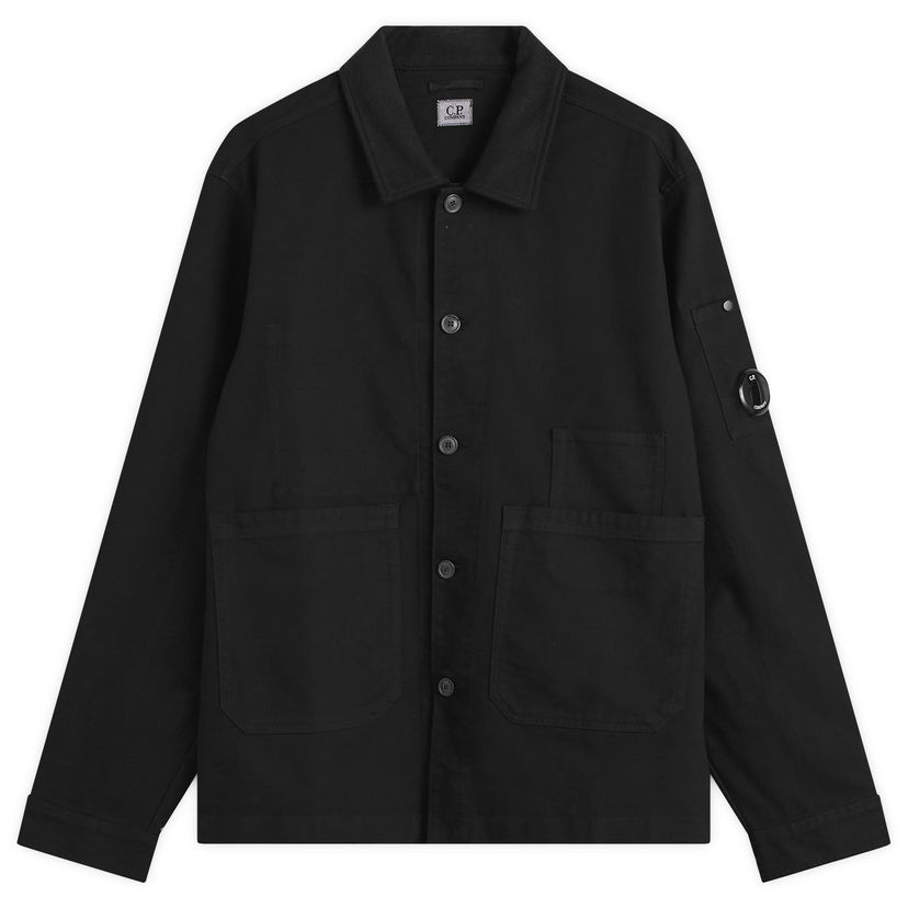 Takki C.P. Company Double Satin Lens Overshirt Musta | 19CMOS286A-110471G-999