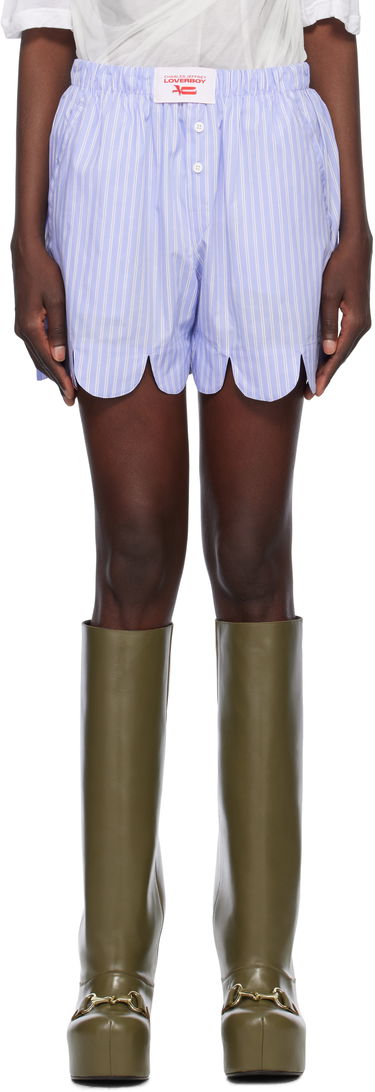 Nyrkkeilijät Charles Jeffrey Loverboy Charles Jeffrey LOVERBOY Scalloped Boxer Shorts Sininen | 54030402, 0