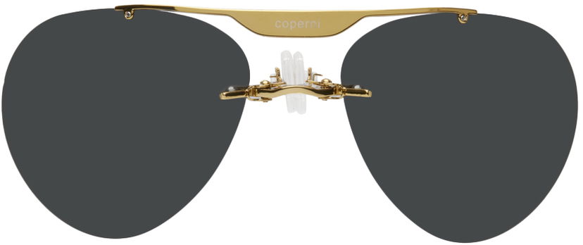 Aurinkolasit Coperni Designer Clip-On Sunglasses Metallinen | COPSG03732