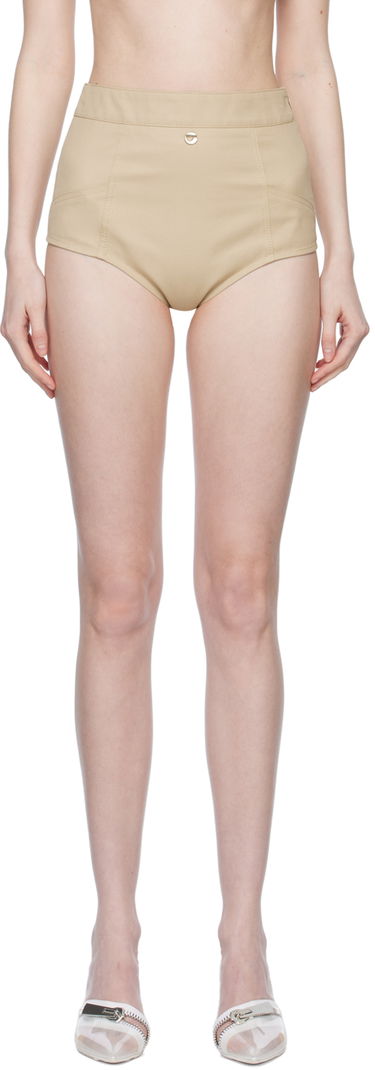 Shortsit Coperni Coperni High-Waisted Shorts Beige | COPP30BIS202, 0
