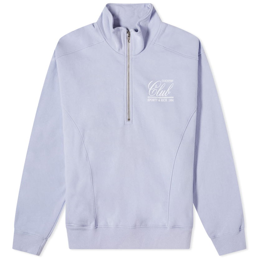 Villapaita Sporty & Rich 94 Country Club Quarter Zip Sweat Violetti | QZ881CH