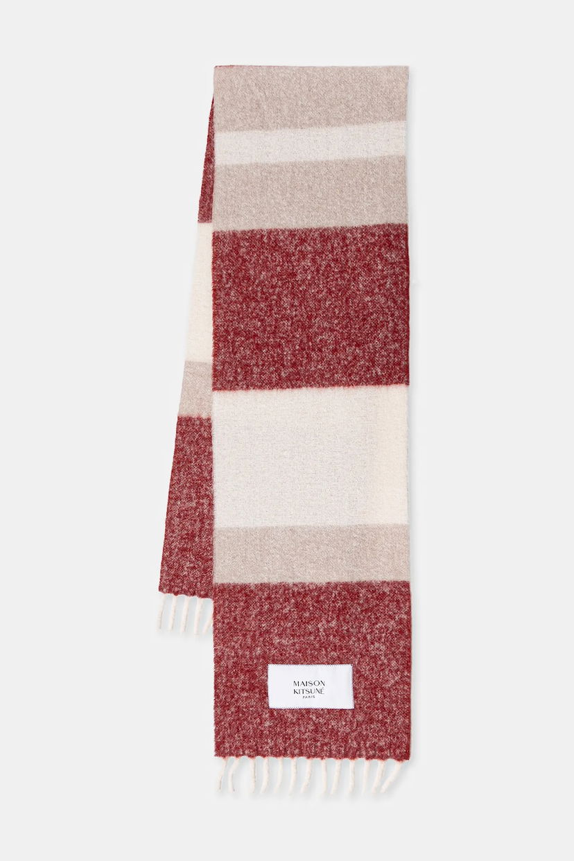 Huivi MAISON KITSUNÉ Alpaca Striped Scarf Monivärinen | PM06203WA0022